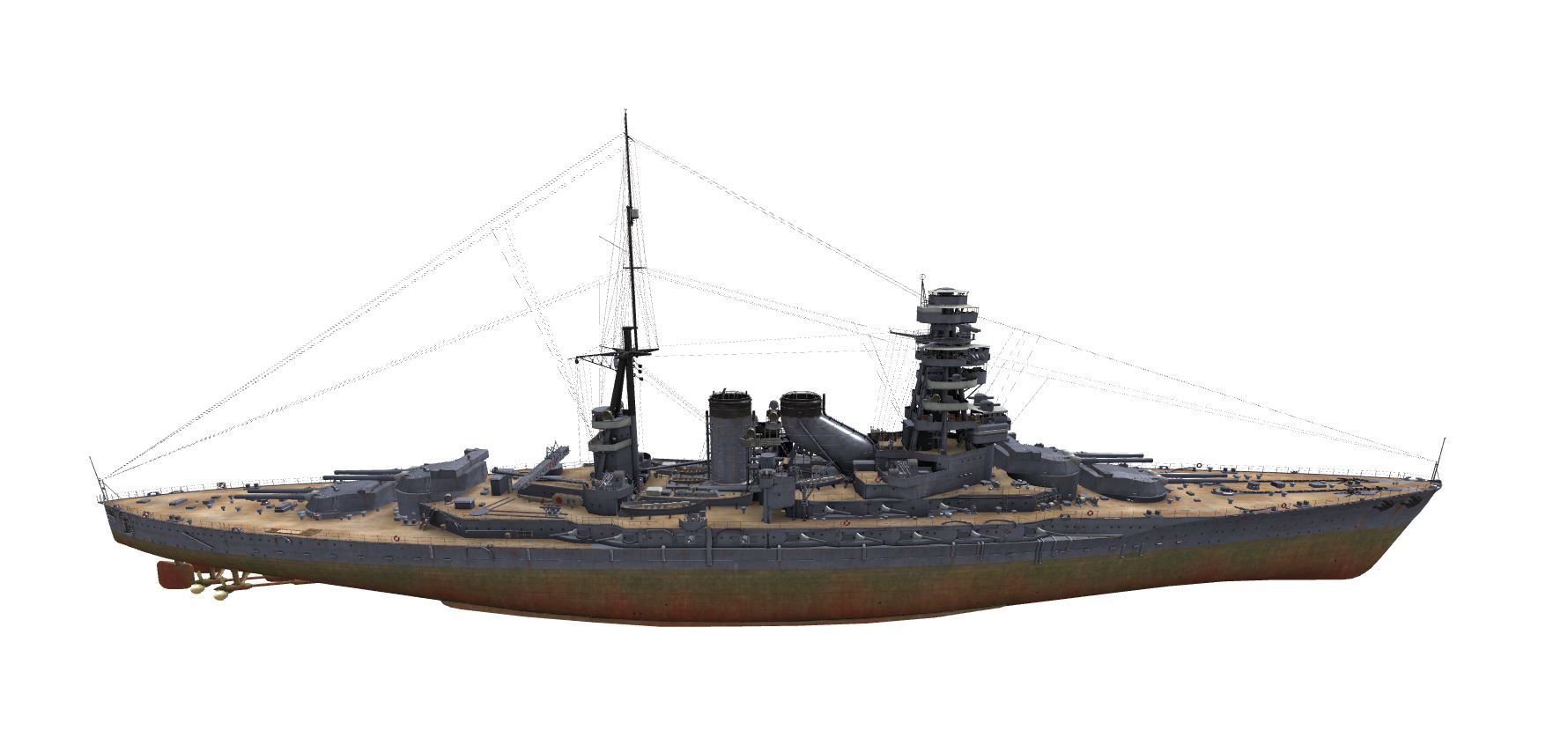 Tier VI Japanese Battleship Mutsu – Stats, Pictures & Armour