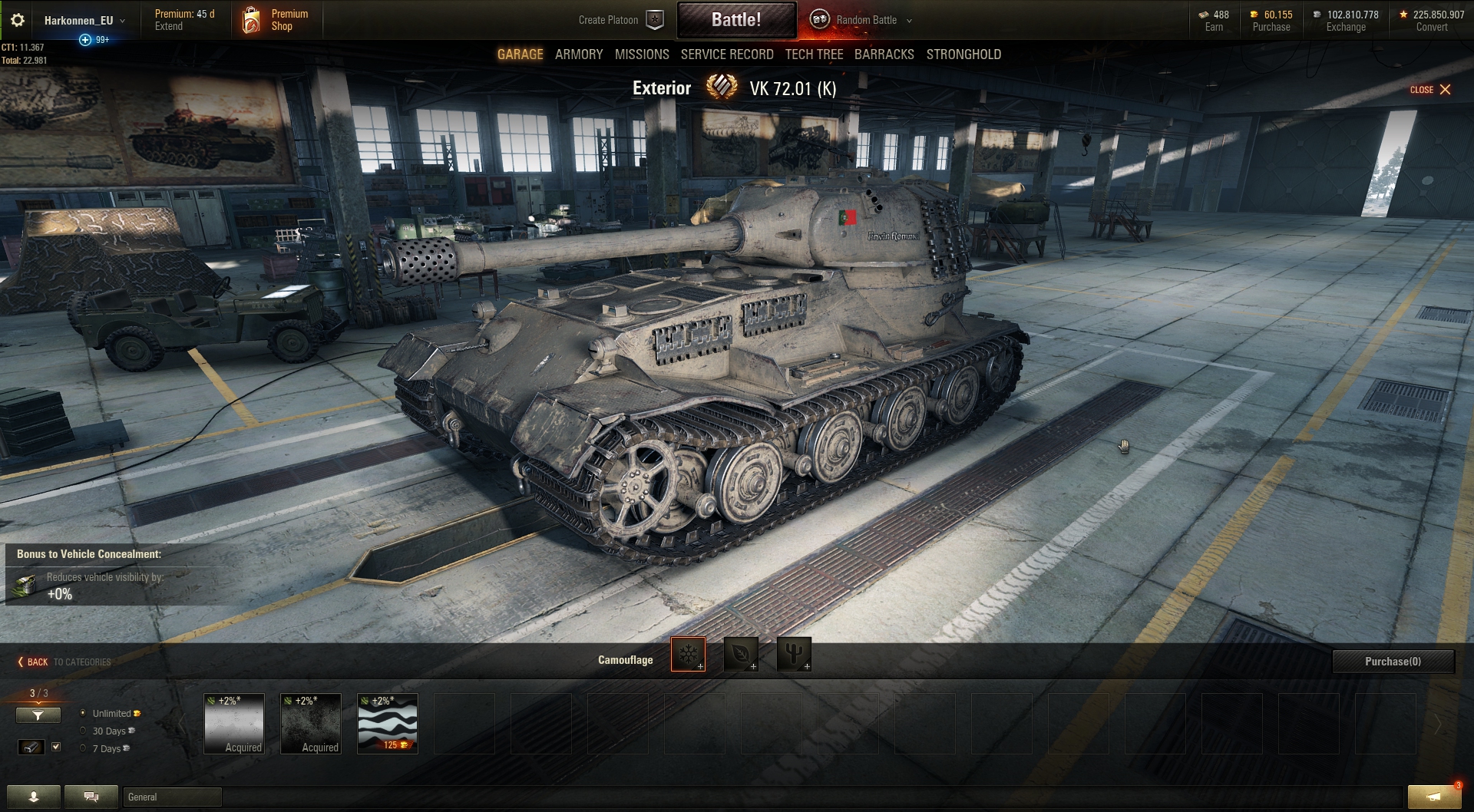 World Of Tanks 9 19 Vk 72 01 K Pz Kpfw Vii New Models